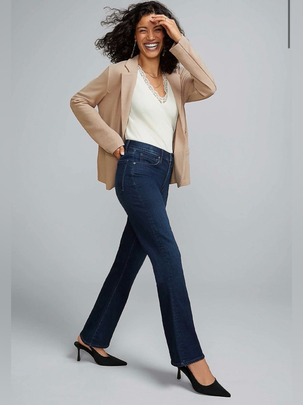 NWT Maurices Super Dark High-Rise Back Seamed Straight Jeans. Size 10 Short